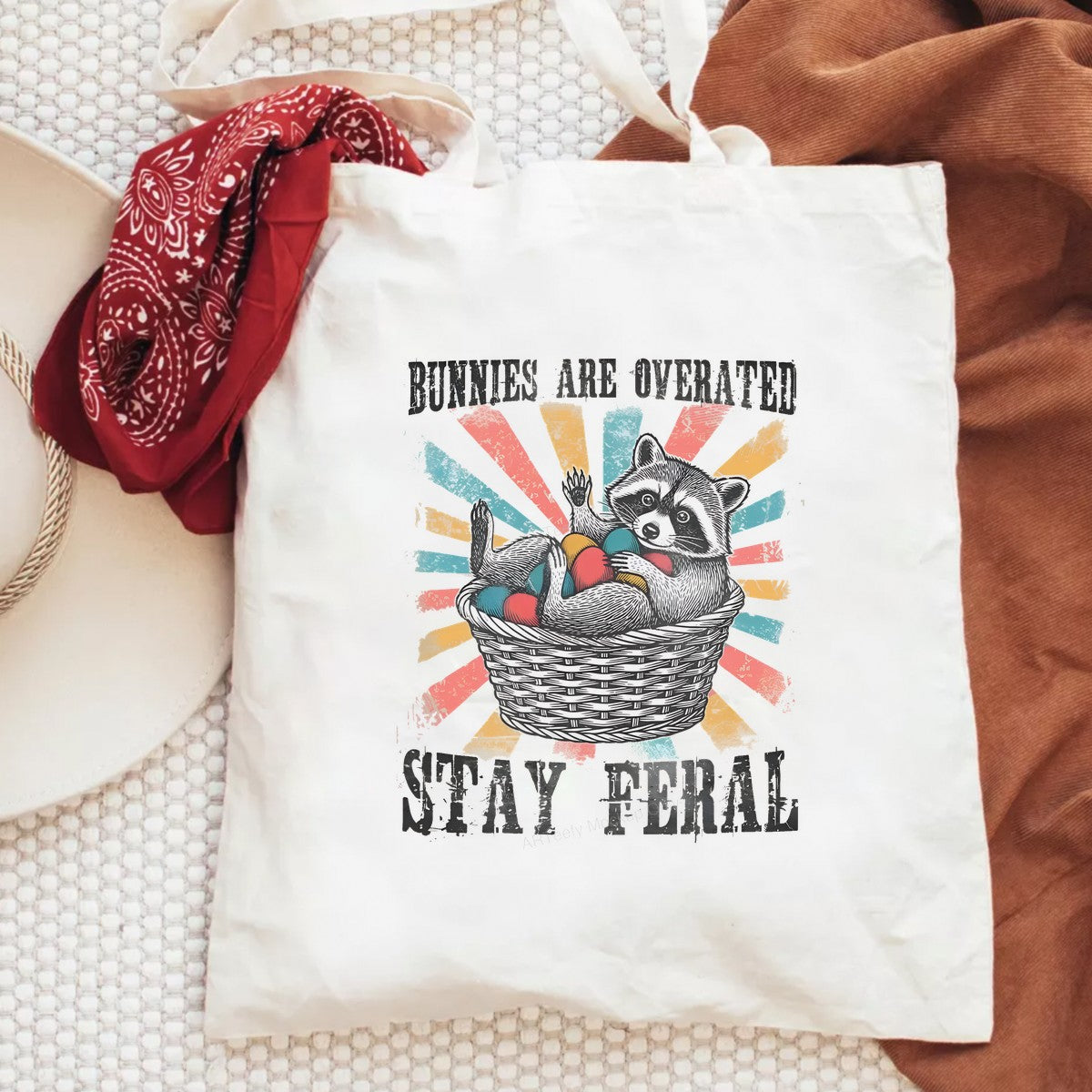 DTF Heat Transfer Iron On Sticker Iron On Heat Transfers Raccoon Easter Basket Graphic for Spring Apparel Local Warehouse - 6
