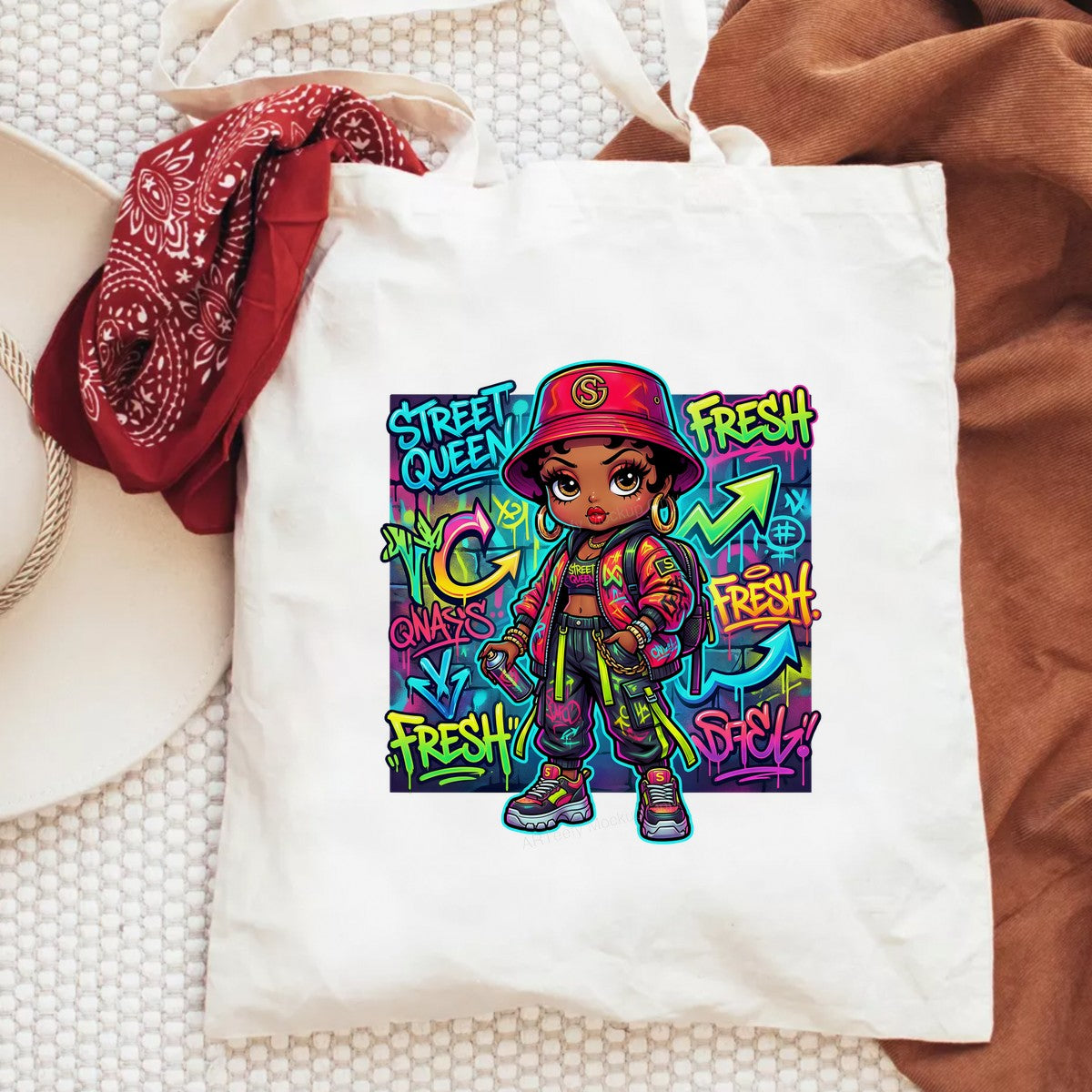 DTF Heat Transfer Iron On Sticker Urban Graffiti Style Hip Hop Fashion Elements for T Shirts Jackets Local Warehouse - 6