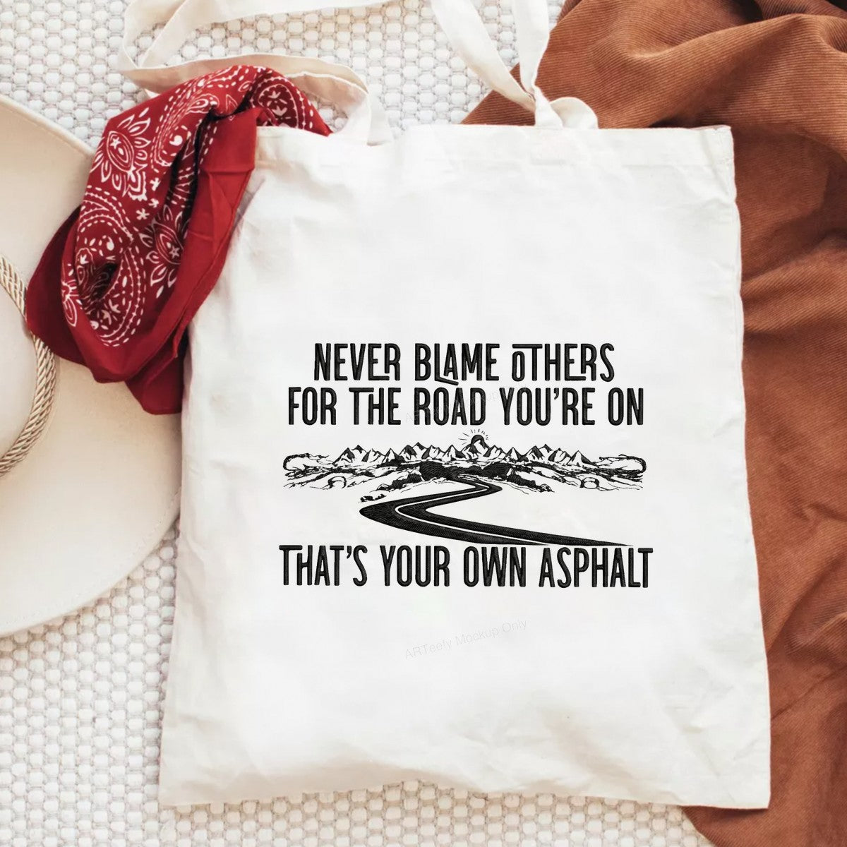 DTF Heat Transfer Iron On Sticker Iron On Heat Transfers Motivational Road Quote Design for Apparel Bags Jackets Local Warehouse - 6