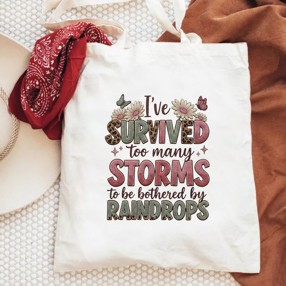 DTF Heat Transfer Iron On Sticker Iron On Heat Transfers Floral Inspirational Quote Design for T Shirts Hoodies Local Warehouse - 6