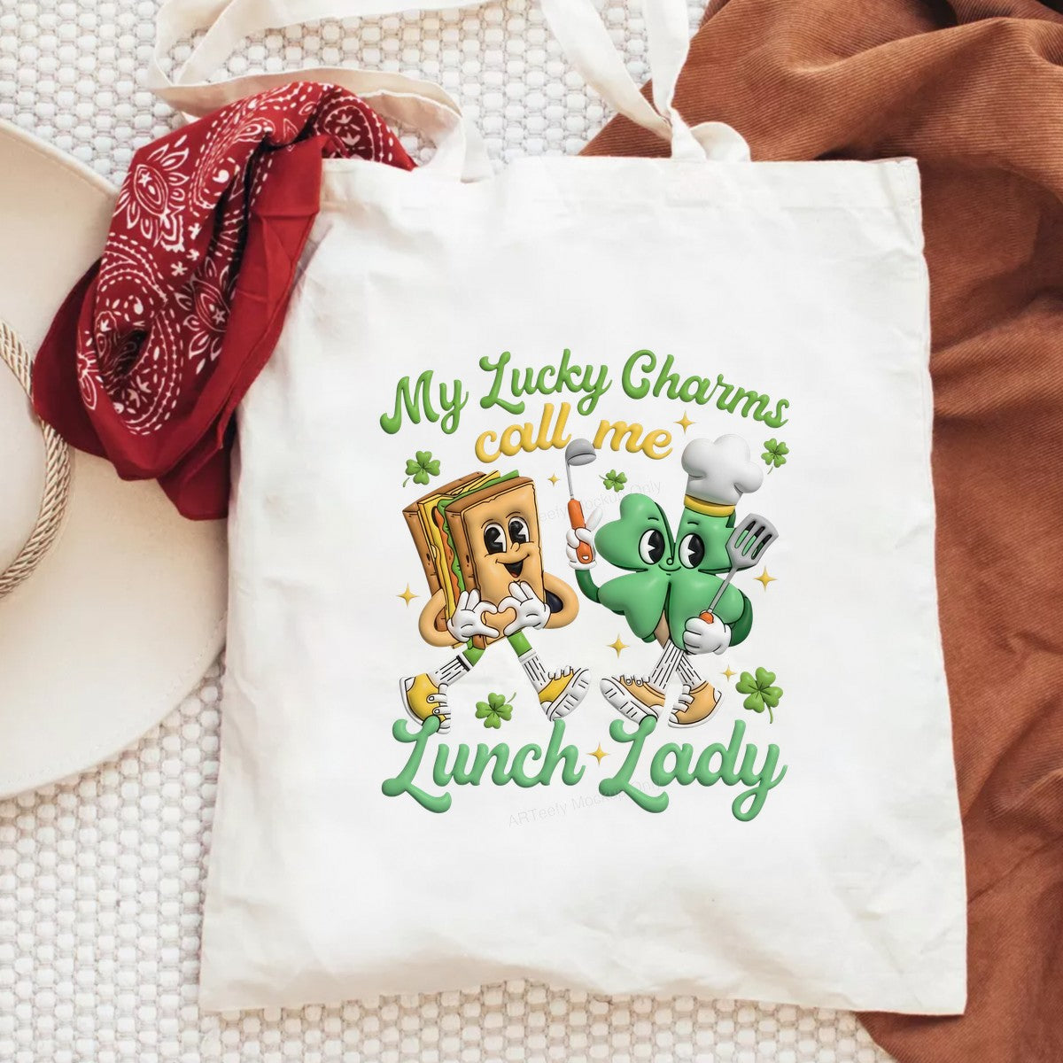 DTF Heat Transfer Iron On Sticker Iron On Heat Transfers Lunch Lady Cartoon Style Fun Kitchen Apparel Local Warehouse - 6