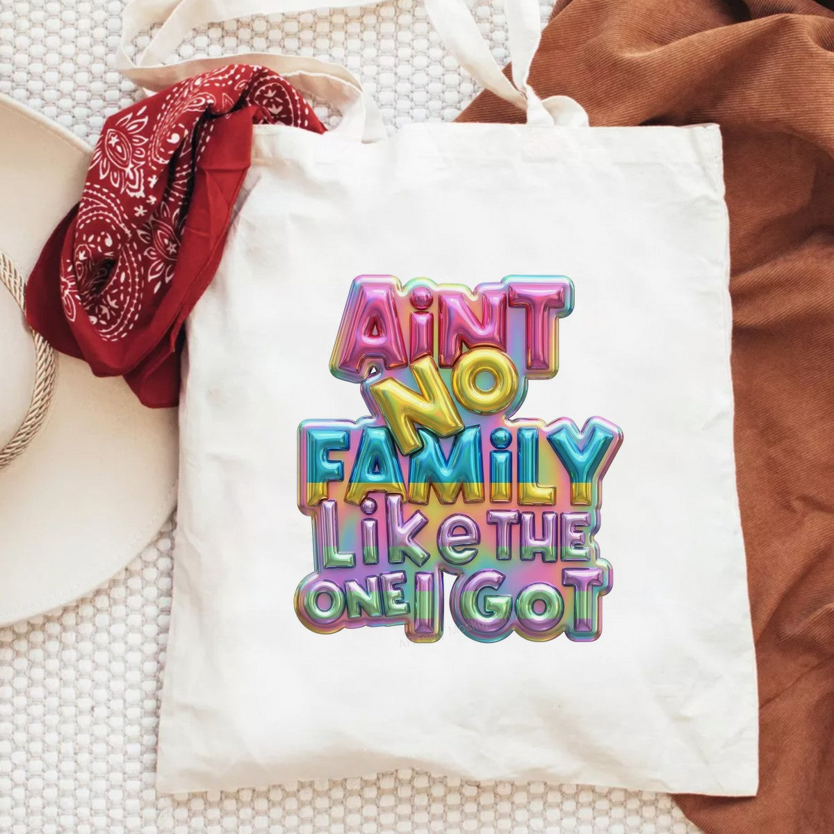 DTF Heat Transfer Iron On Sticker Iron On Heat Transfers Colorful Family Lettering for Apparel Bags Jackets Local Warehouse - 6