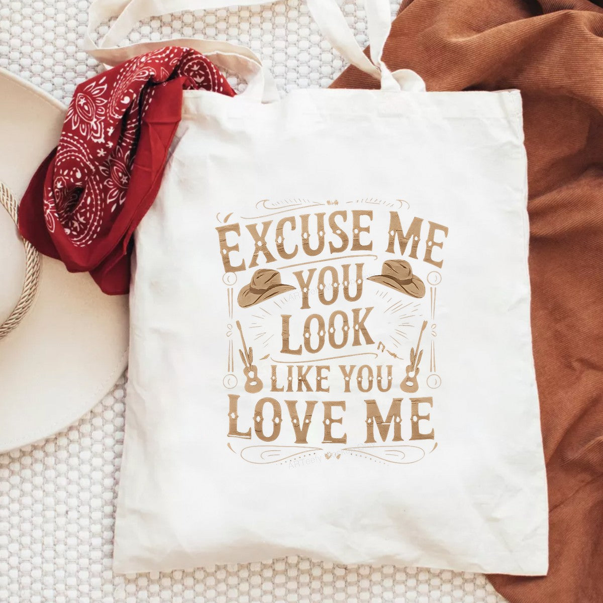 DTF Heat Transfer Iron On Sticker Iron On Heat Transfers Western Cowboy Style Excuse Me You Look Like You Love Me Design for T Shirts Jackets Clearance - 6