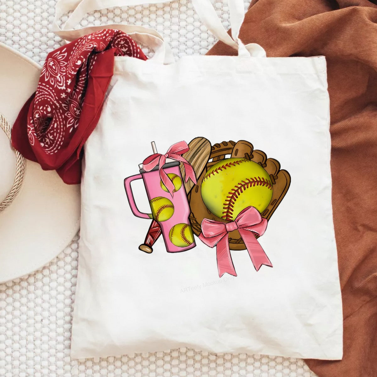 DTF Heat Transfer Iron On Sticker Iron On Heat Transfers Pink Softball Design for Sports Apparel Bags Clearance - 6