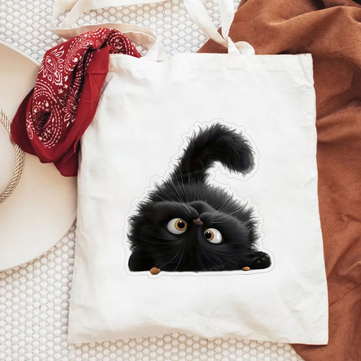 DTF Heat Transfer Iron On Sticker Iron On Heat Transfers Black Cat Cartoon Inspired Design for Apparel Halloween Decorations Local Warehouse - 6