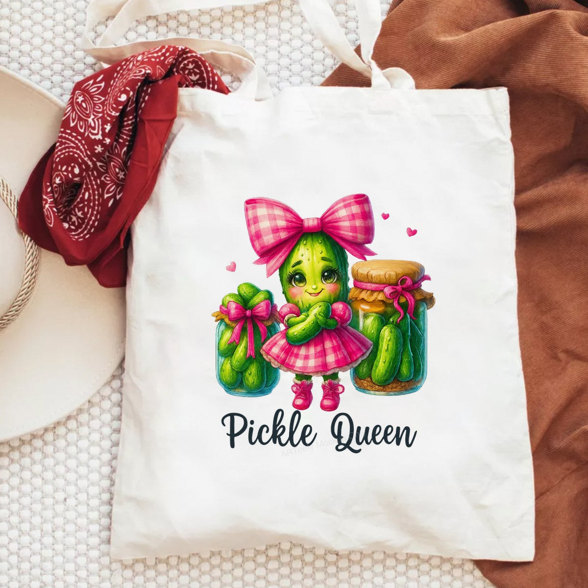 DTF Transfer Pickle Queen Quote with Cute Pickle Girl and Jar Graphic for T Shirts Hoodies and Gifts - 6