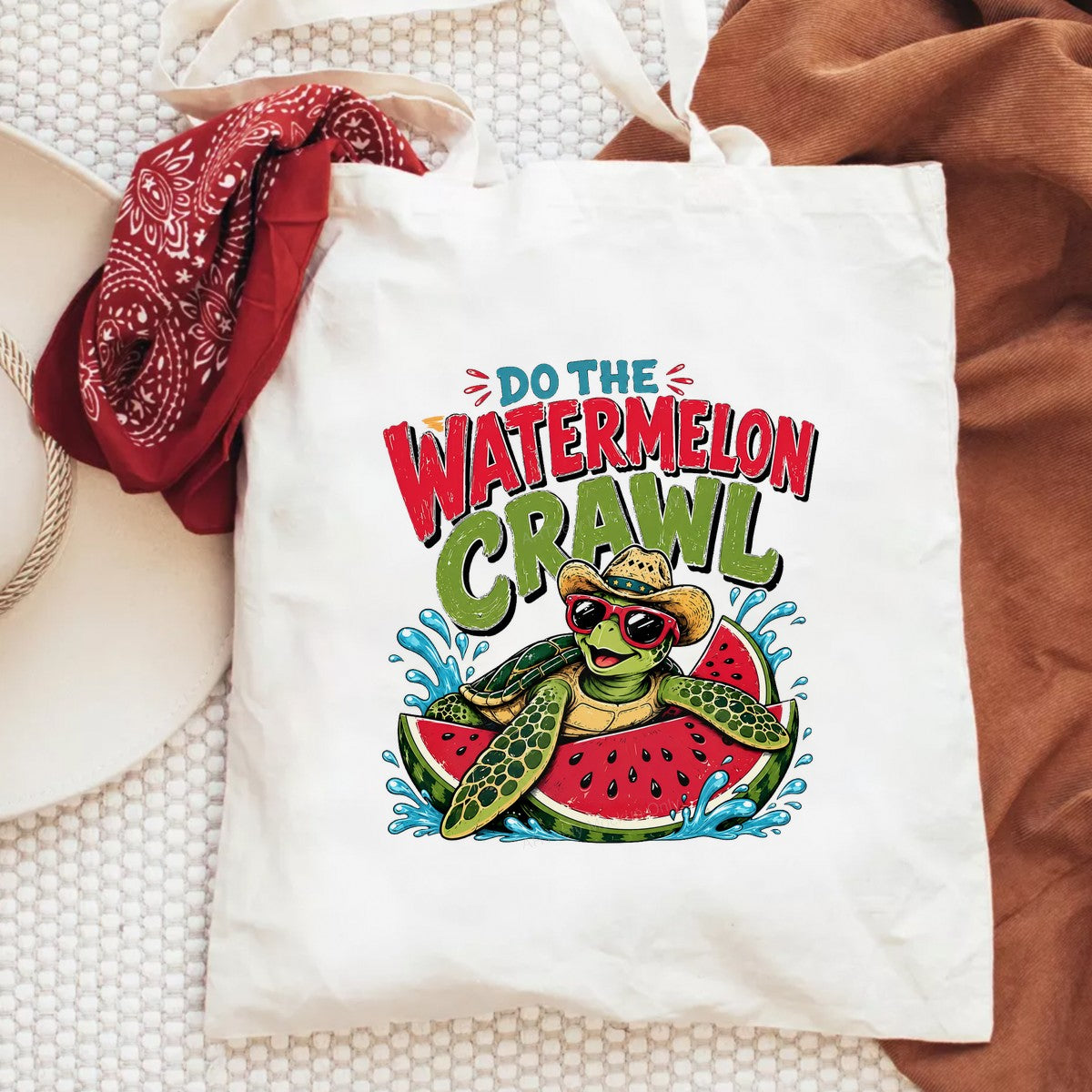 DTF Heat Transfer Do The Watermelon Crawl Turtle on Watermelon Graphic for T Shirts Hoodies and Summer Party Apparel - 6
