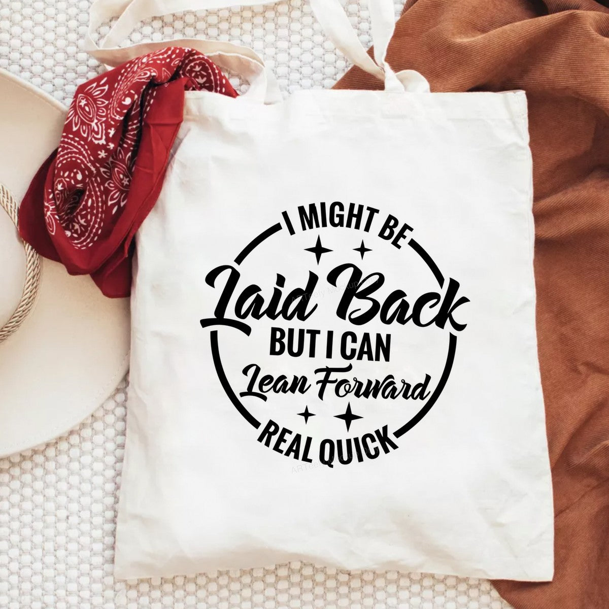 Funny Graphic Transfer Laid Back But I Can Lean Forward Real Quick Retro Quote for T Shirts Hoodies and Gifts - 6