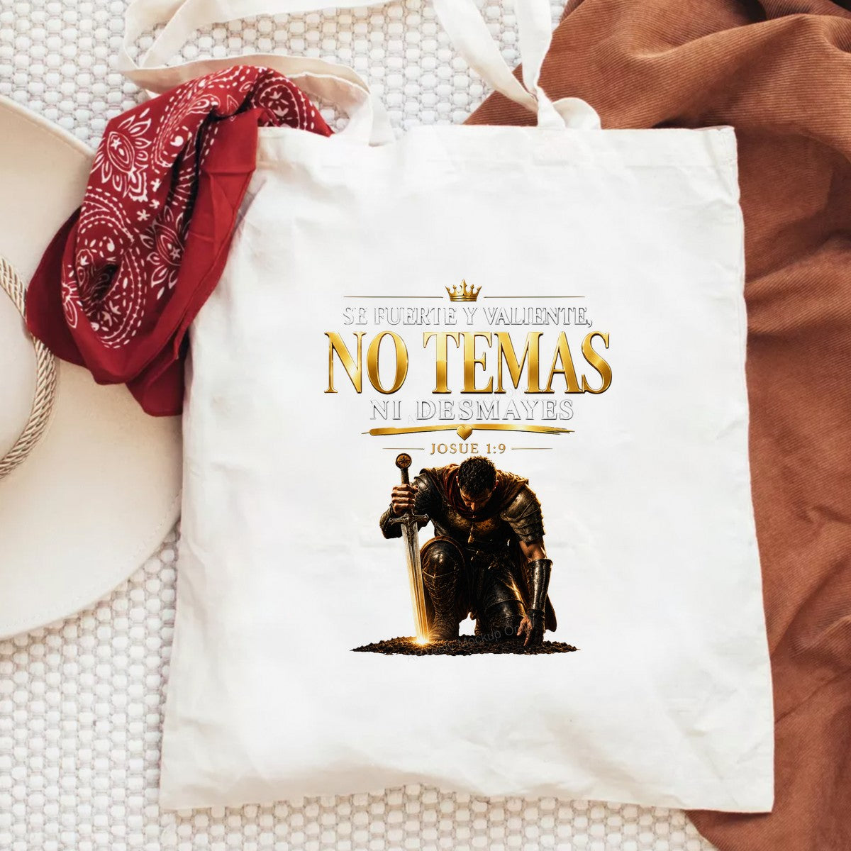 Christian Heat Transfer No Temas Ni Desmayes Spanish Bible Verse Warrior Graphic for T Shirts Hoodies and Christian Apparel - 6