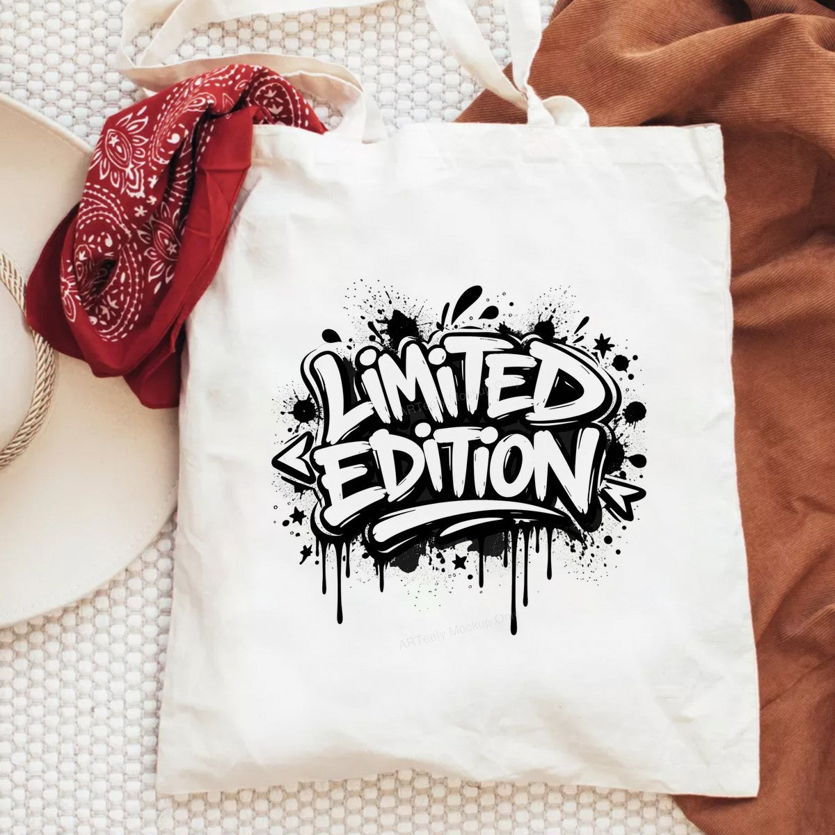 DTF Transfer Limited Edition Graffiti Drip Lettering Graphic for T Shirts Hoodies and Tote Bags - 6