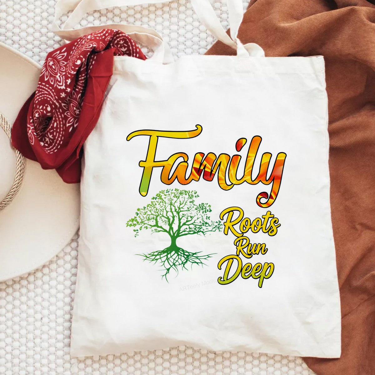 DTF Transfer Family Roots Run Deep Tree Graphic for T Shirts Hoodies and Tote Bags - 6