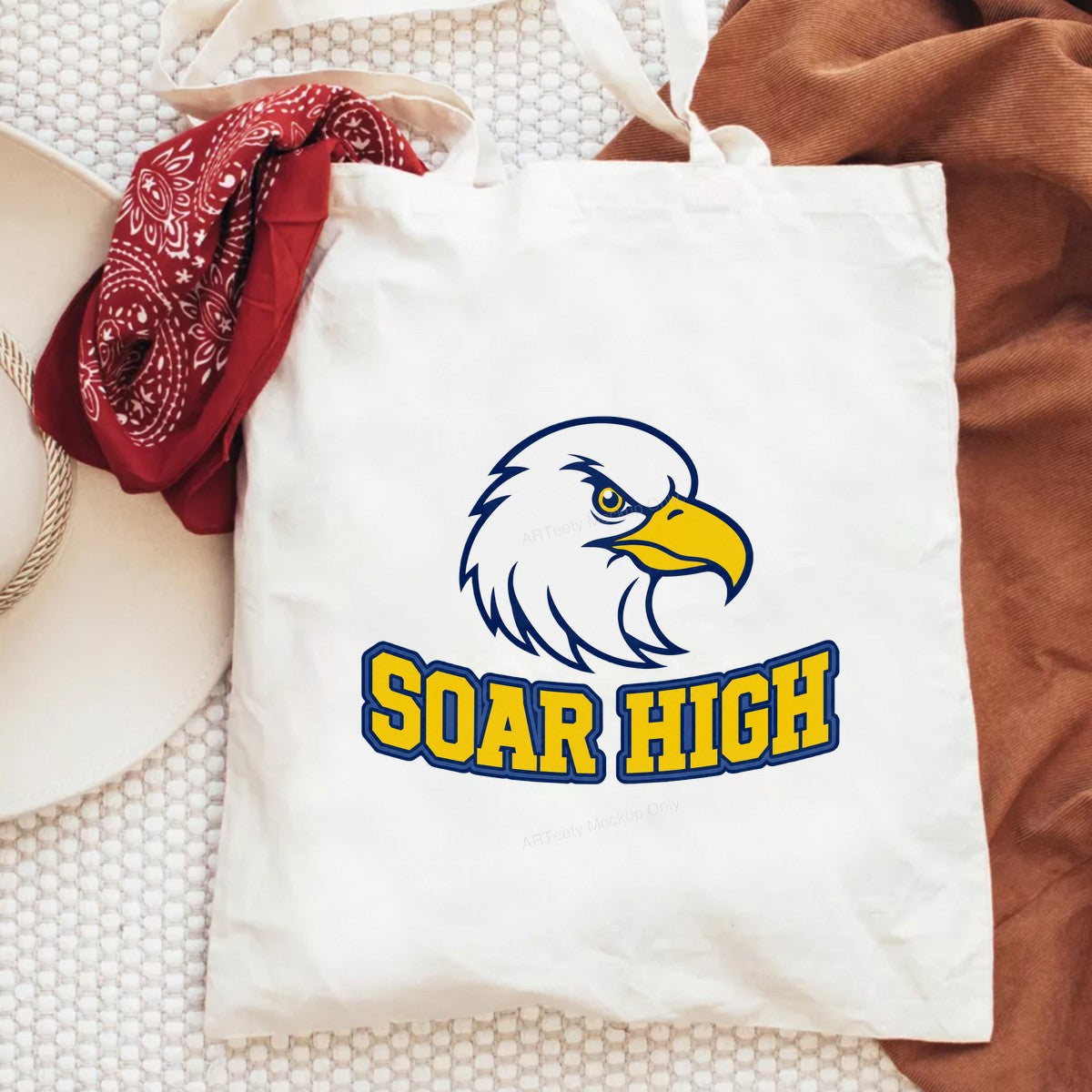 DTF Transfer Soar High Eagle Mascot Bold School Spirit Graphic for T Shirts Hoodies and Team Apparel - 6