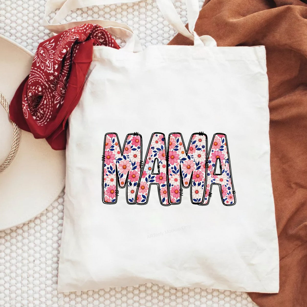 DTF Transfer Floral MAMA Lettering Graphic for T Shirts Hoodies and Mother’s Day Gifts - 6