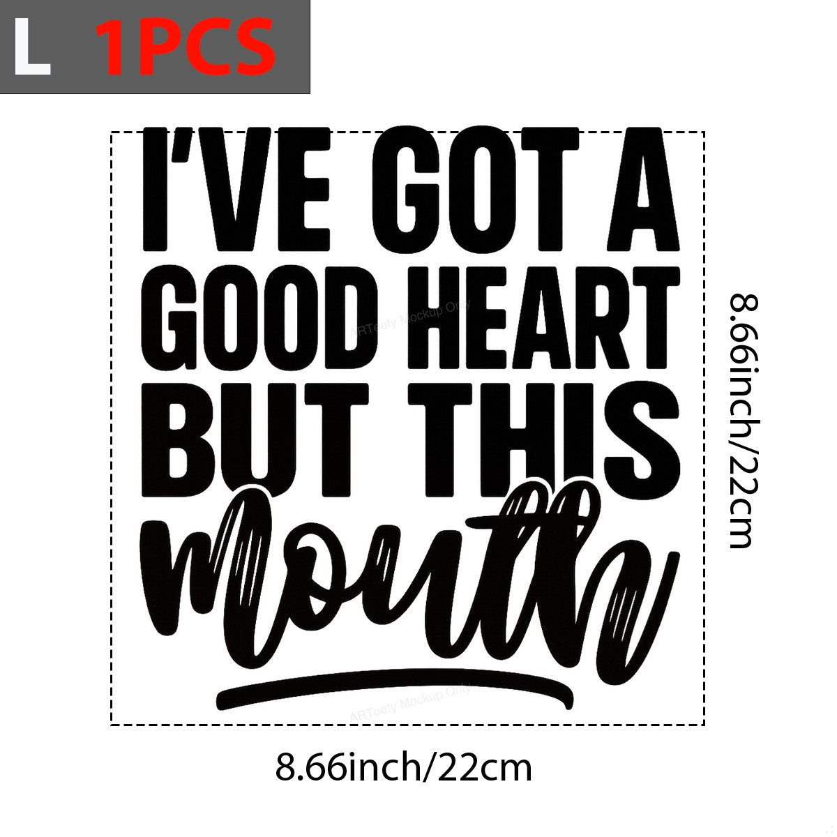 DTF Heat Transfer Iron On Sticker Iron On Transfers for T Shirts Funny Quote Design Heat Press Ready Graphics for Casual Wear Vintage Merchandise Clearance - 7