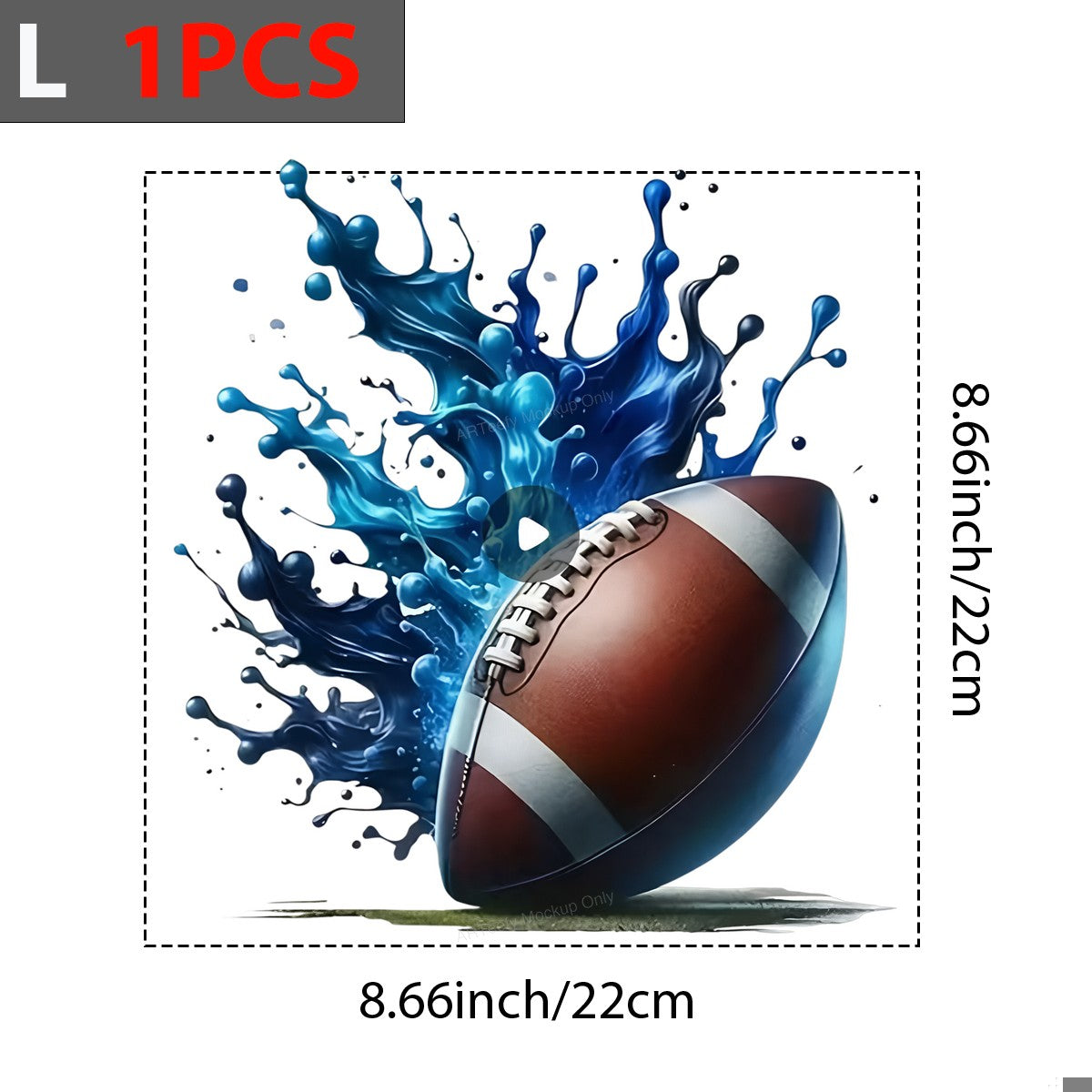 DTF Heat Transfer Iron On Sticker DTF Transfers Ready to Press Football Sports Theme for T Shirts Hoodies Local Warehouse Clearance - 7