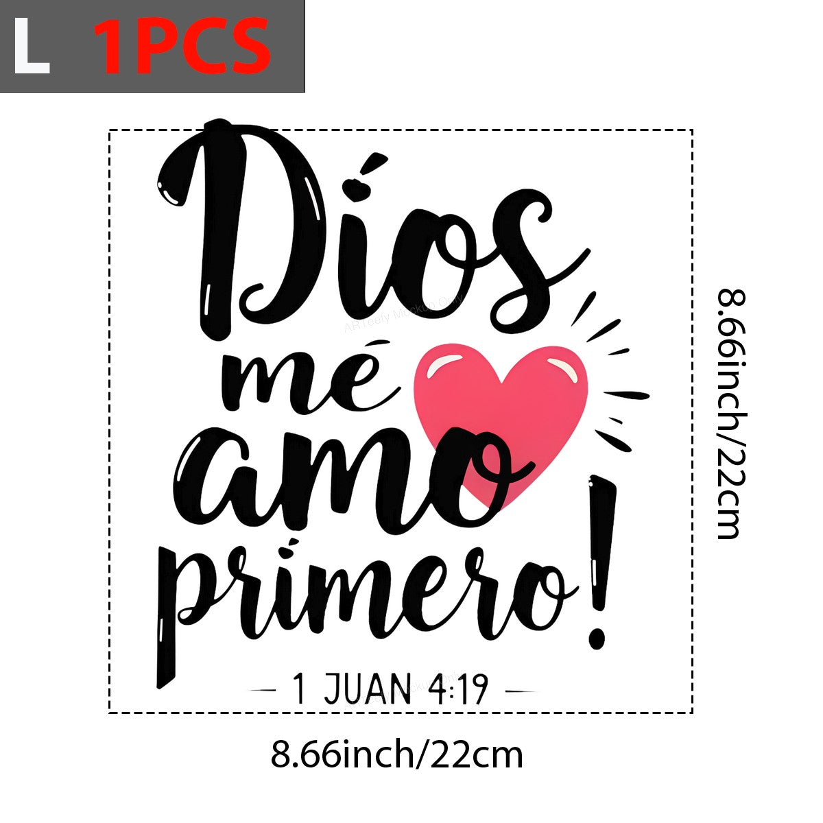 DTF Heat Transfer Iron On Sticker Iron On Transfers for T Shirts Religious Love Heart Design Faith Inspired Apparel Clearance - 7
