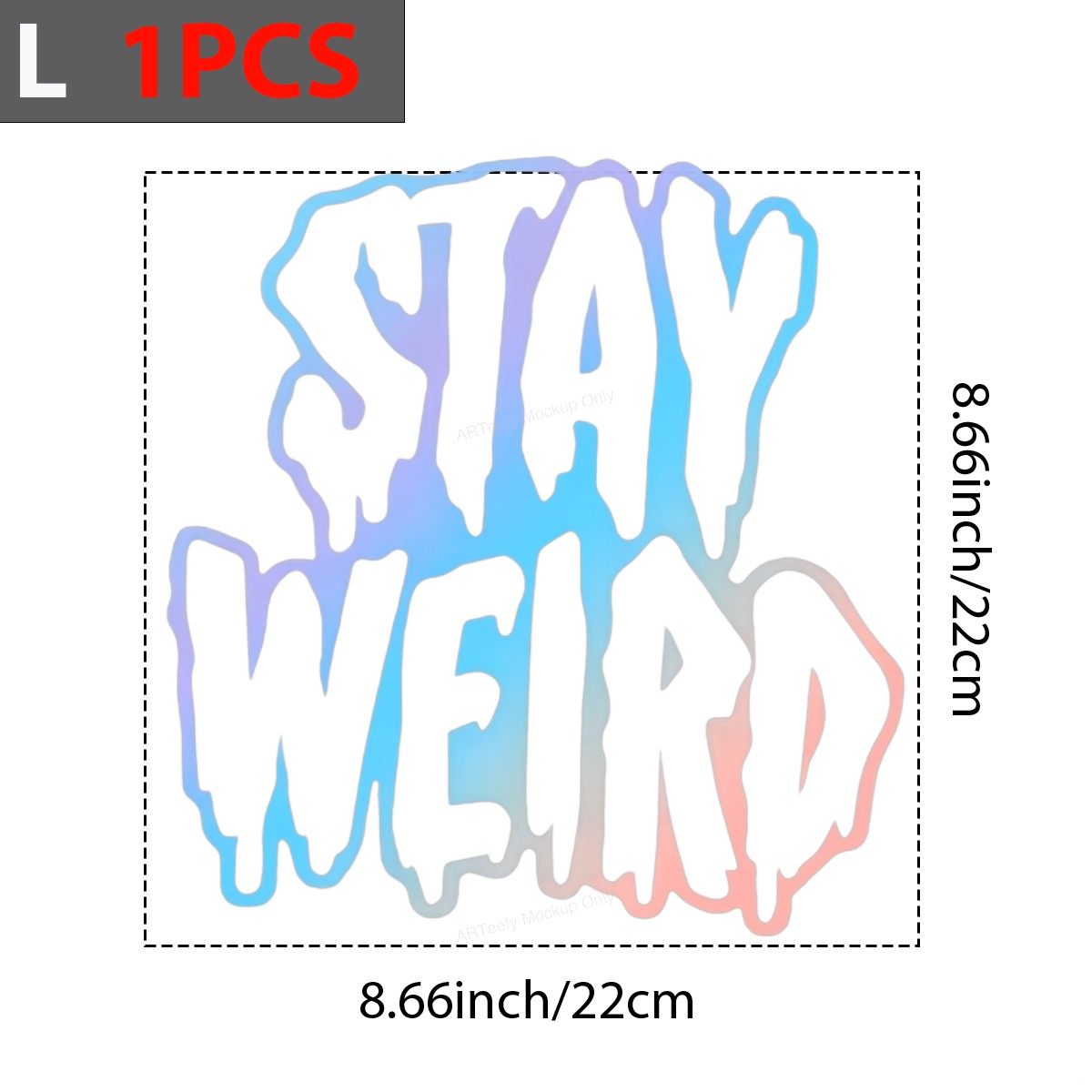 DTF Heat Transfer Iron On Sticker Iron On Transfers for T Shirts Stay Weird Pastel Ombre Design Halloween Party Favors Clearance Local Warehouse - 7
