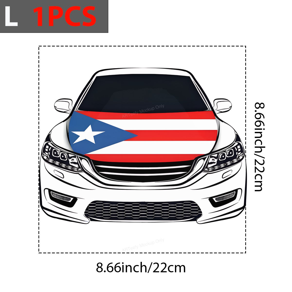 DTF Heat Transfer Iron On Sticker Iron On Heat Transfers Puerto Rican Flag Design for Cars Apparel Bags Local Warehouse - 7