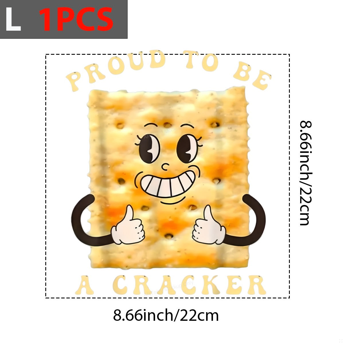 DTF Heat Transfer Iron On Sticker Iron On Transfers for T Shirts Funny Cartoon Cracker Character Design Heat Press Ready Patches for Apparel Local Warehouse - 7