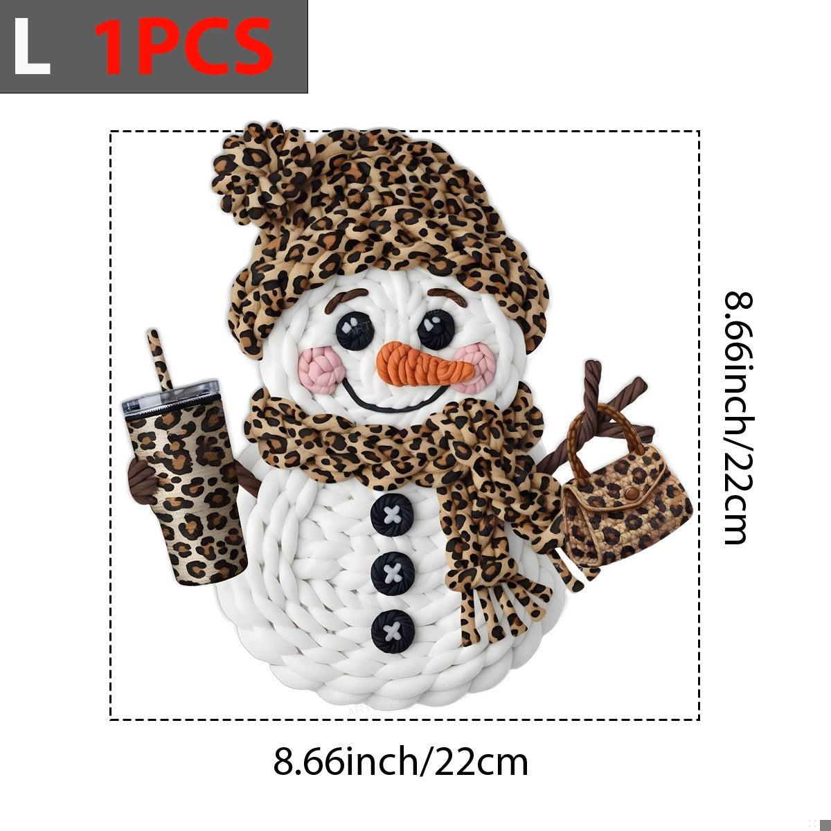 DTF Heat Transfer Iron On Sticker Iron On Heat Transfers Leopard Print Snowman Christmas Decor for T Shirts Hoodies Local Warehouse - 7