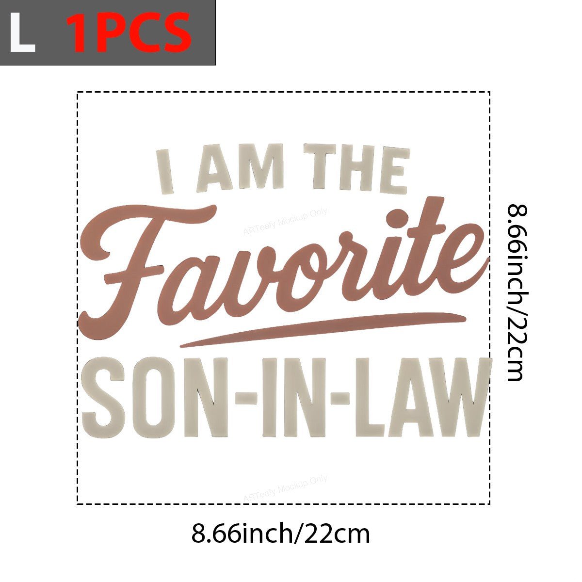 DTF Heat Transfer Iron On Sticker Iron On Heat Transfers Favorite Son In Law Design for T Shirts Father Day Gifts Clearance - 7