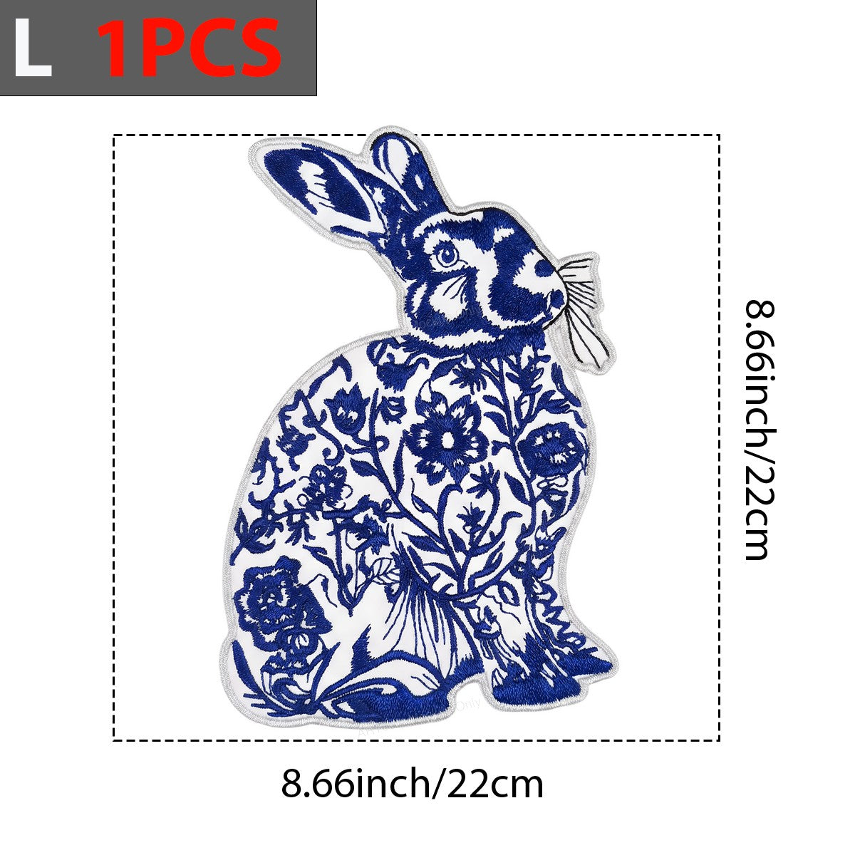 DTF Heat Transfer Iron On Sticker Iron On Heat Transfers Floral Rabbit Design for Home Decor Apparel Easter Crafts Local Warehouse - 7