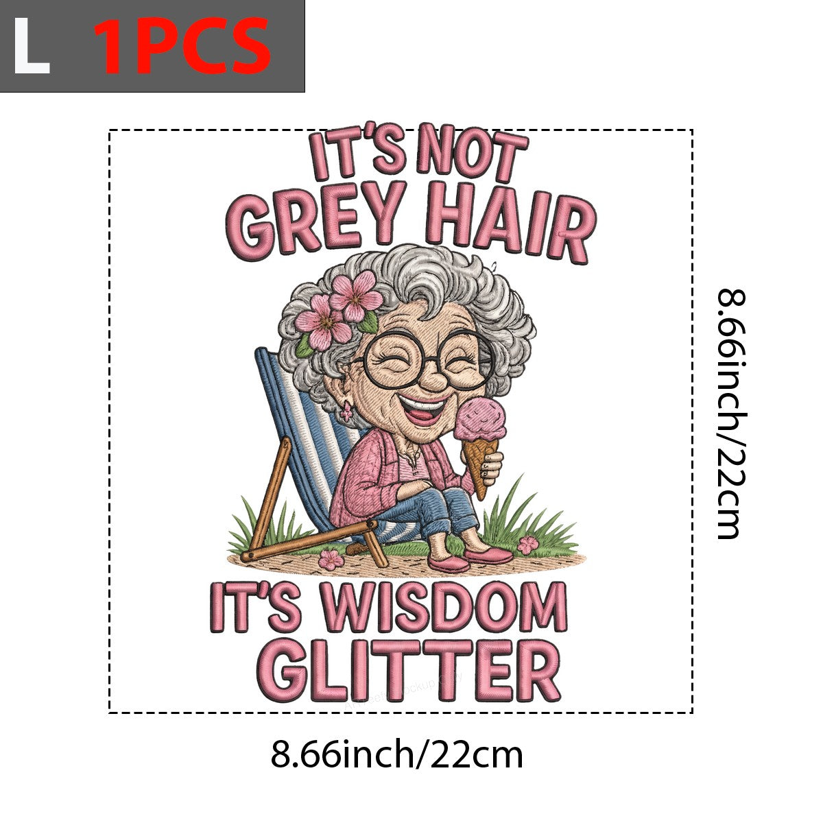 DTF Heat Transfer Iron On Sticker Iron On Transfers for T Shirts Vintage Wisdom Glitter Design for Apparel Local Warehouse - 7