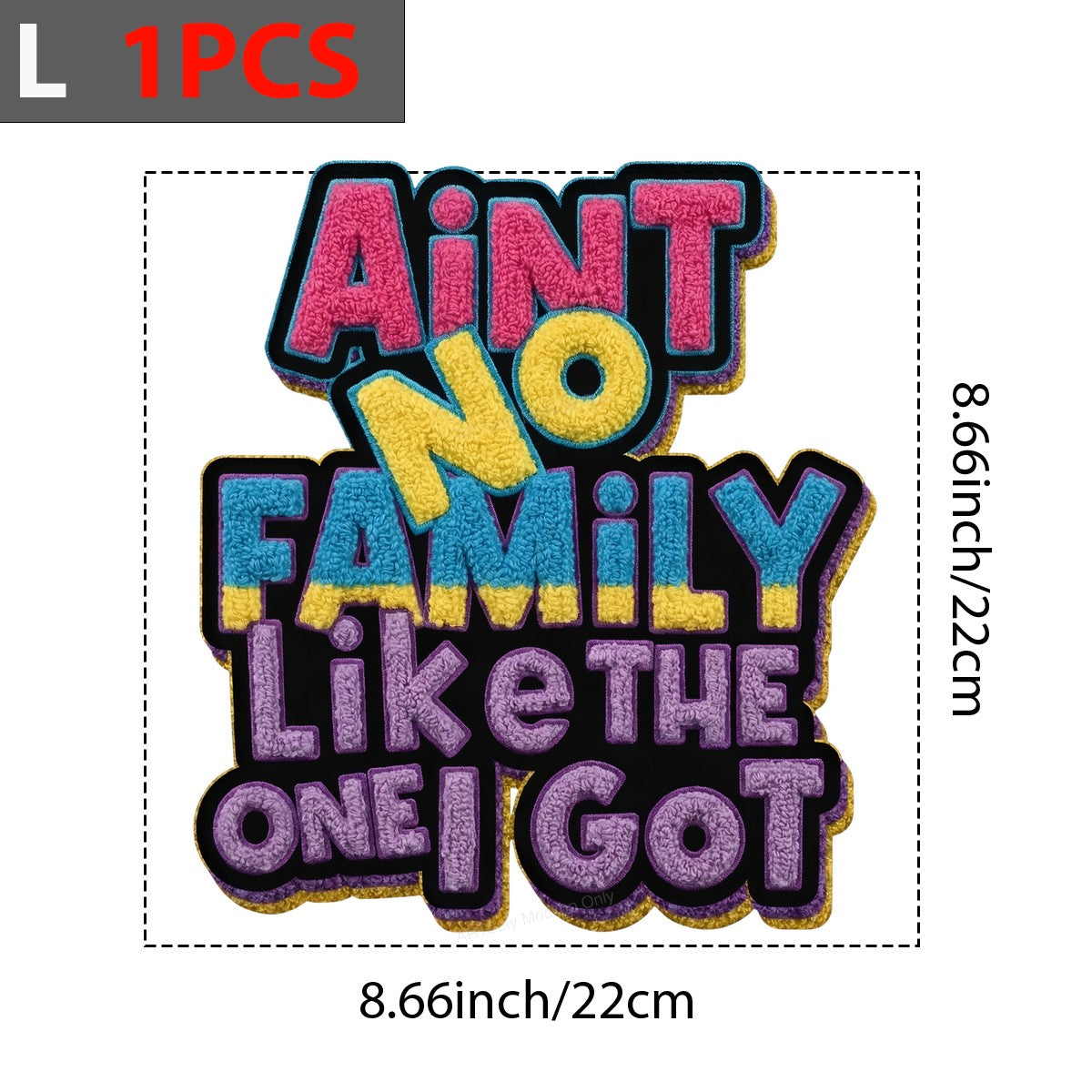 DTF Heat Transfer Iron On Sticker Iron On Heat Transfers Colorful Family Lettering for Apparel Bags Jackets Local Warehouse - 7