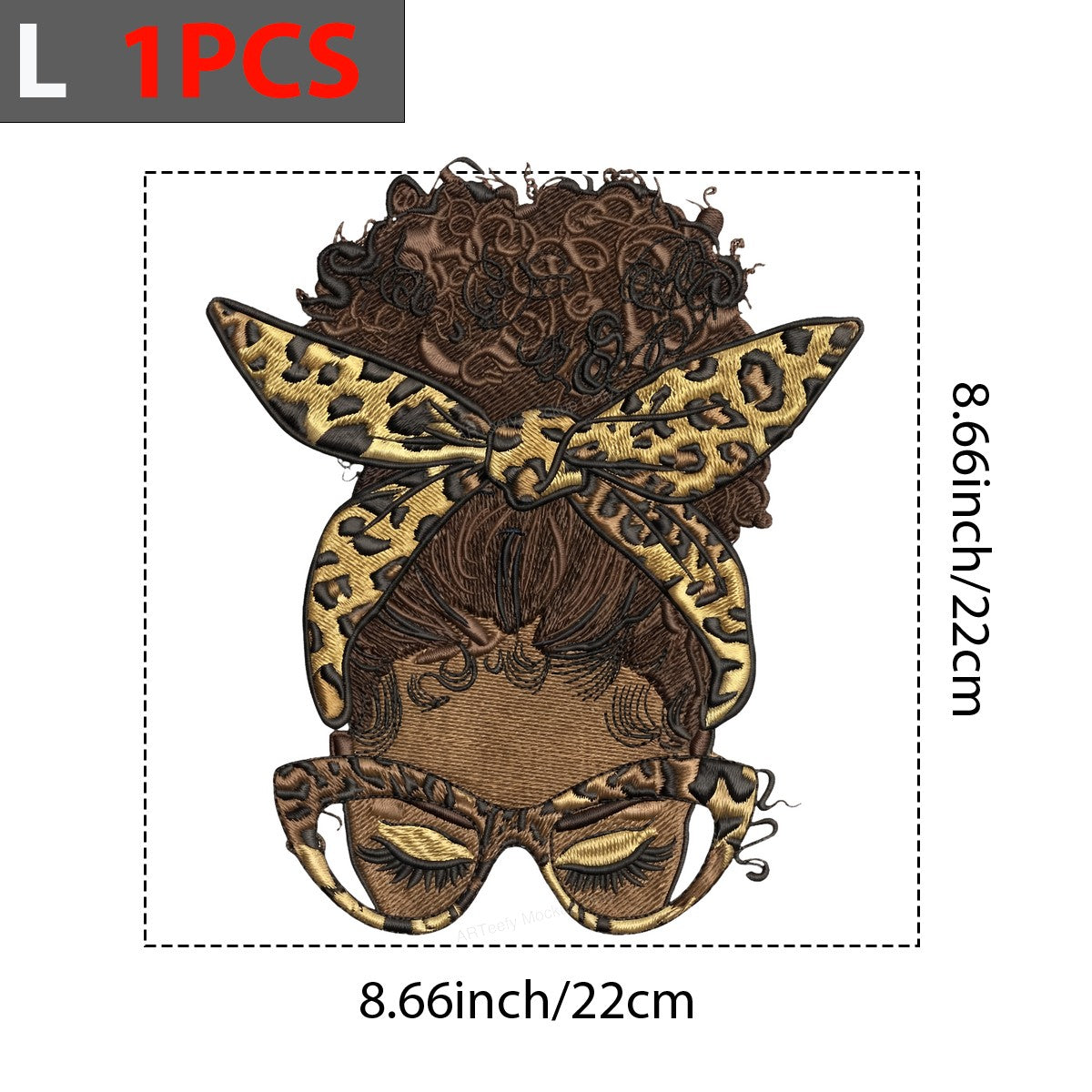 DTF Heat Transfer Iron On Sticker Iron On Heat Transfers Leopard Print Hair Wrap Style for T Shirts Hoodies Local Warehouse - 7