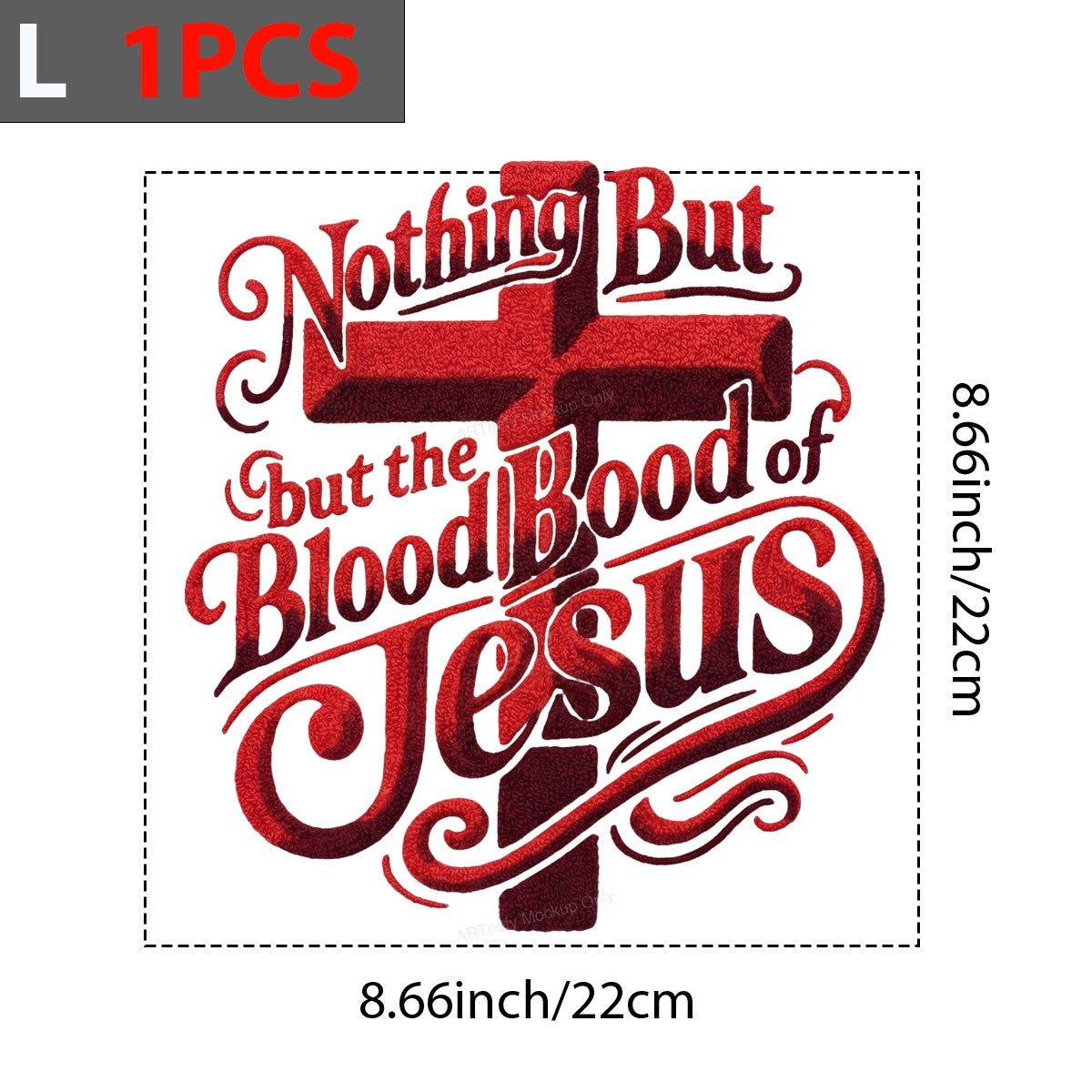 DTF Heat Transfer Iron On Sticker Iron On Heat Transfers Religious Cross Design Inspirational Apparel for T Shirts Hoodies Clearance - 7