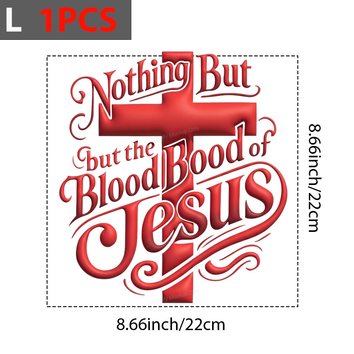 DTF Heat Transfer Iron On Sticker Iron On Heat Transfers Religious Cross Design Inspirational Apparel for T Shirts Hoodies Clearance - 7