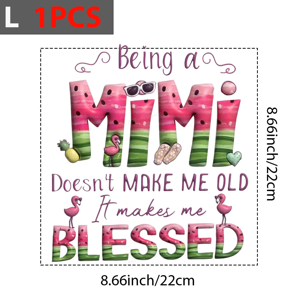 DTF Heat Transfer Iron On Sticker Iron On Heat Transfers Colorful Mimi Design Tropical Flamingos for T Shirts Hoodies Clearance - 7