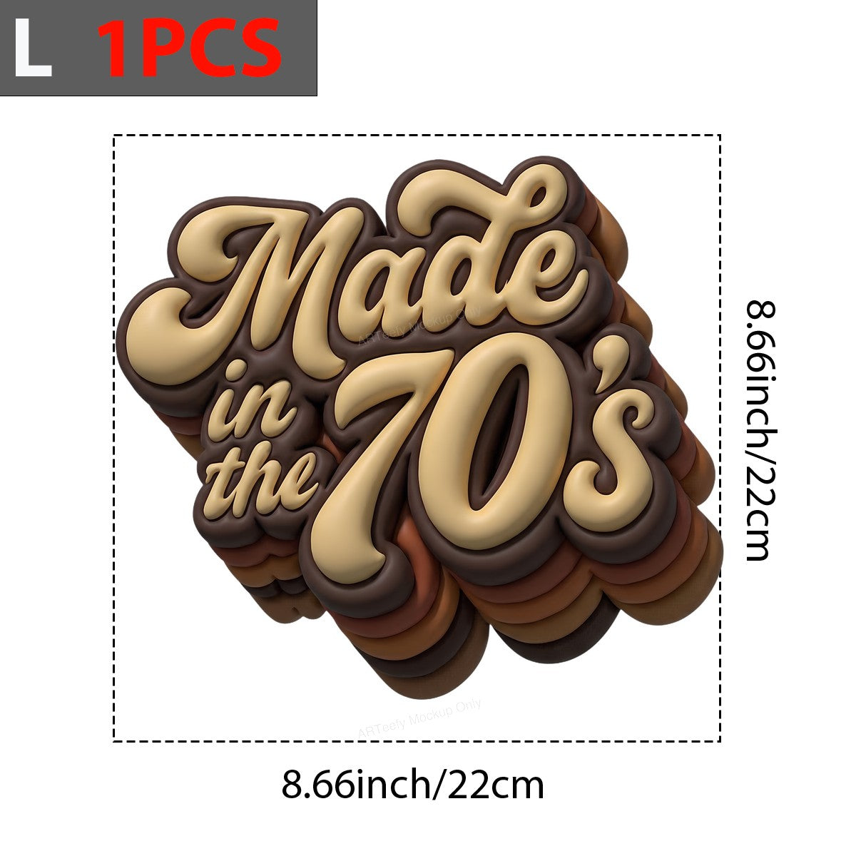 DTF Heat Transfer Iron On Sticker Iron On Heat Transfers Retro 70s Style Vintage Lettering for T Shirts Hoodies Clearance - 7