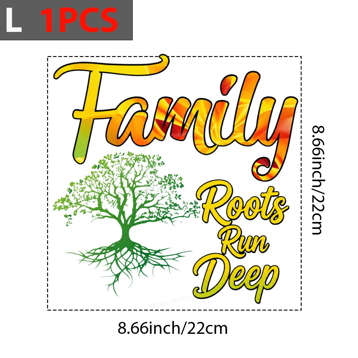 DTF Transfer Family Roots Run Deep Tree Graphic for T Shirts Hoodies and Tote Bags - 7