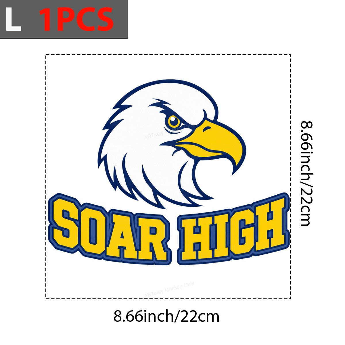 DTF Transfer Soar High Eagle Mascot Bold School Spirit Graphic for T Shirts Hoodies and Team Apparel - 7