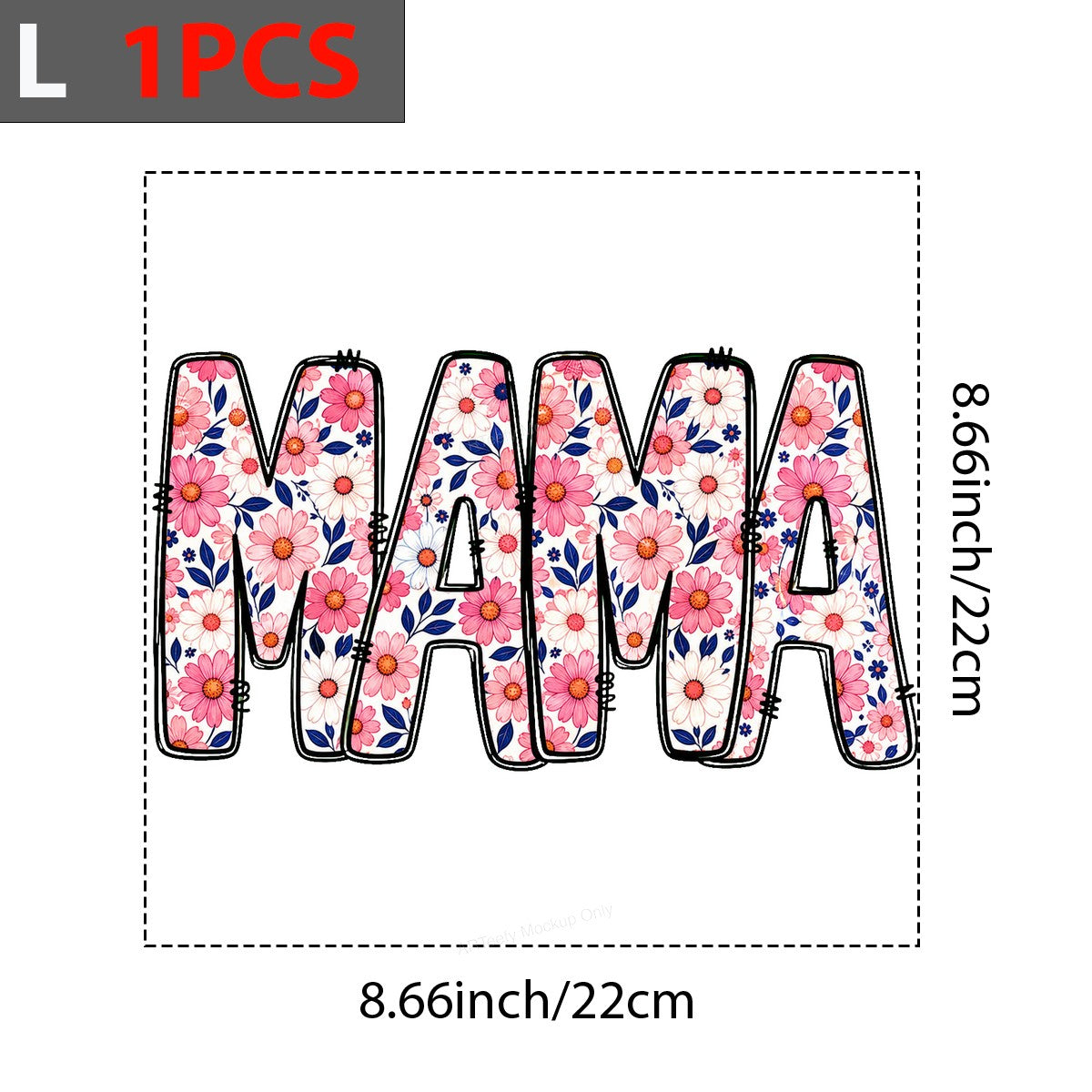 DTF Transfer Floral MAMA Lettering Graphic for T Shirts Hoodies and Mother’s Day Gifts - 7