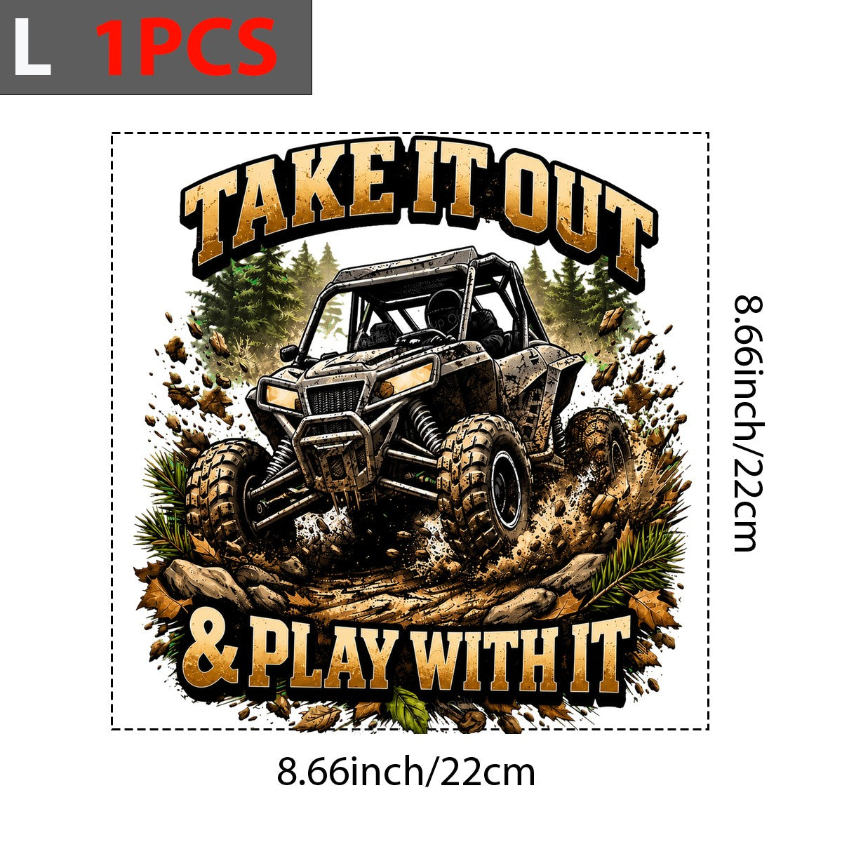 DTF Transfer Take It Out And Play With It Off Road ATV Graphic for T Shirts Hoodies and Casual Wear - 7