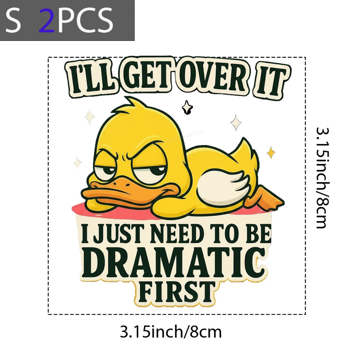 DTF Heat Transfer Iron On Sticker Iron On Heat Transfers Cute Cartoon Duck Design Funny Lettering for T Shirts Hoodies Local Warehouse - 8