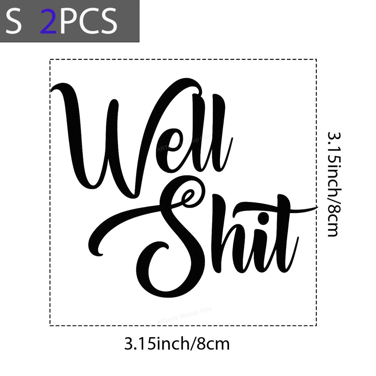 DTF Heat Transfer Iron On Sticker DTF Transfers Ready to Press Funny Well Shit Typography Design for Casual T Shirts Hoodies Local Warehouse - 8