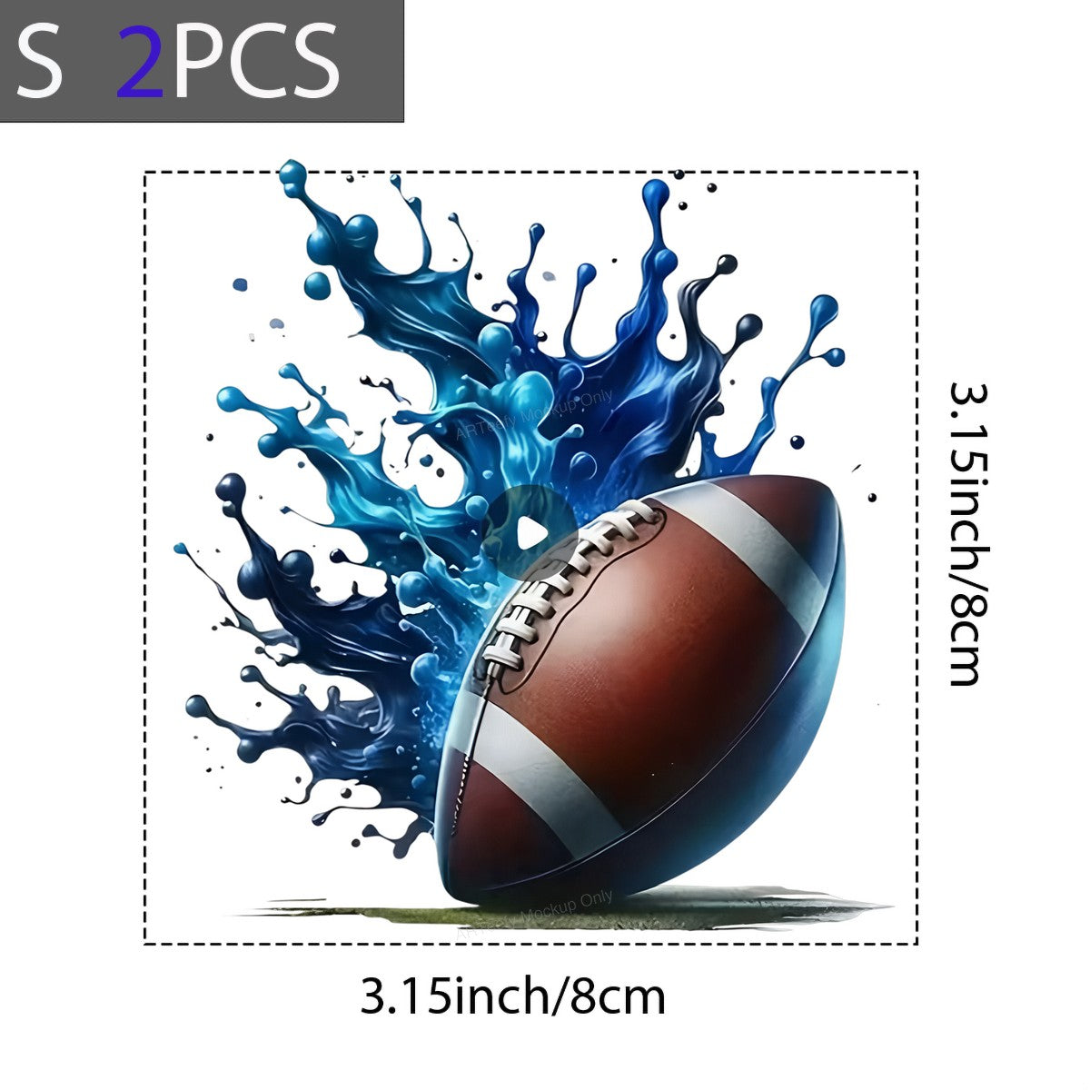 DTF Heat Transfer Iron On Sticker DTF Transfers Ready to Press Football Sports Theme for T Shirts Hoodies Local Warehouse Clearance - 8