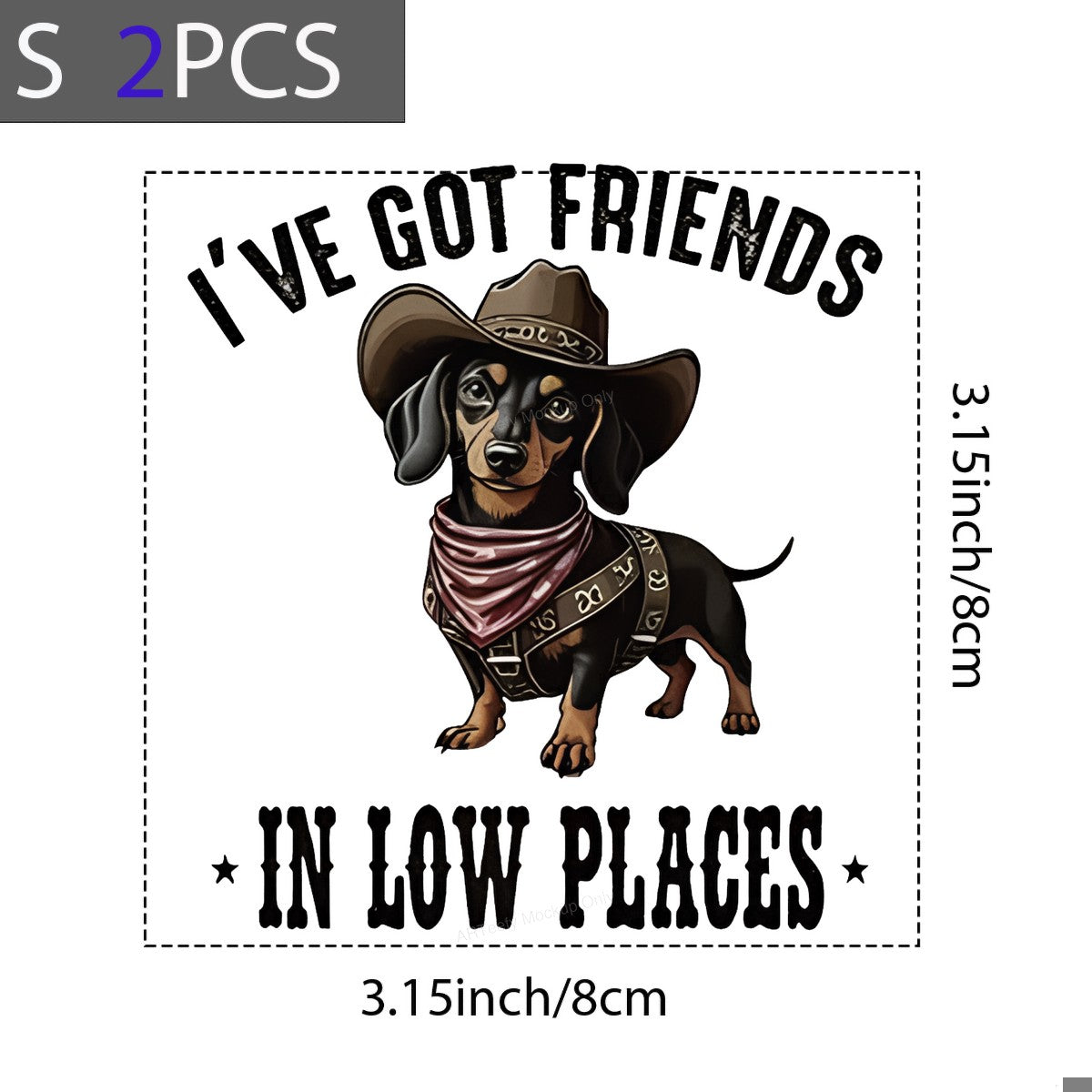 DTF Heat Transfer Iron On Sticker Iron On Transfers for T Shirts Western Dog Design Heat Press Ready for Apparel Jackets Halloween Clearance - 8
