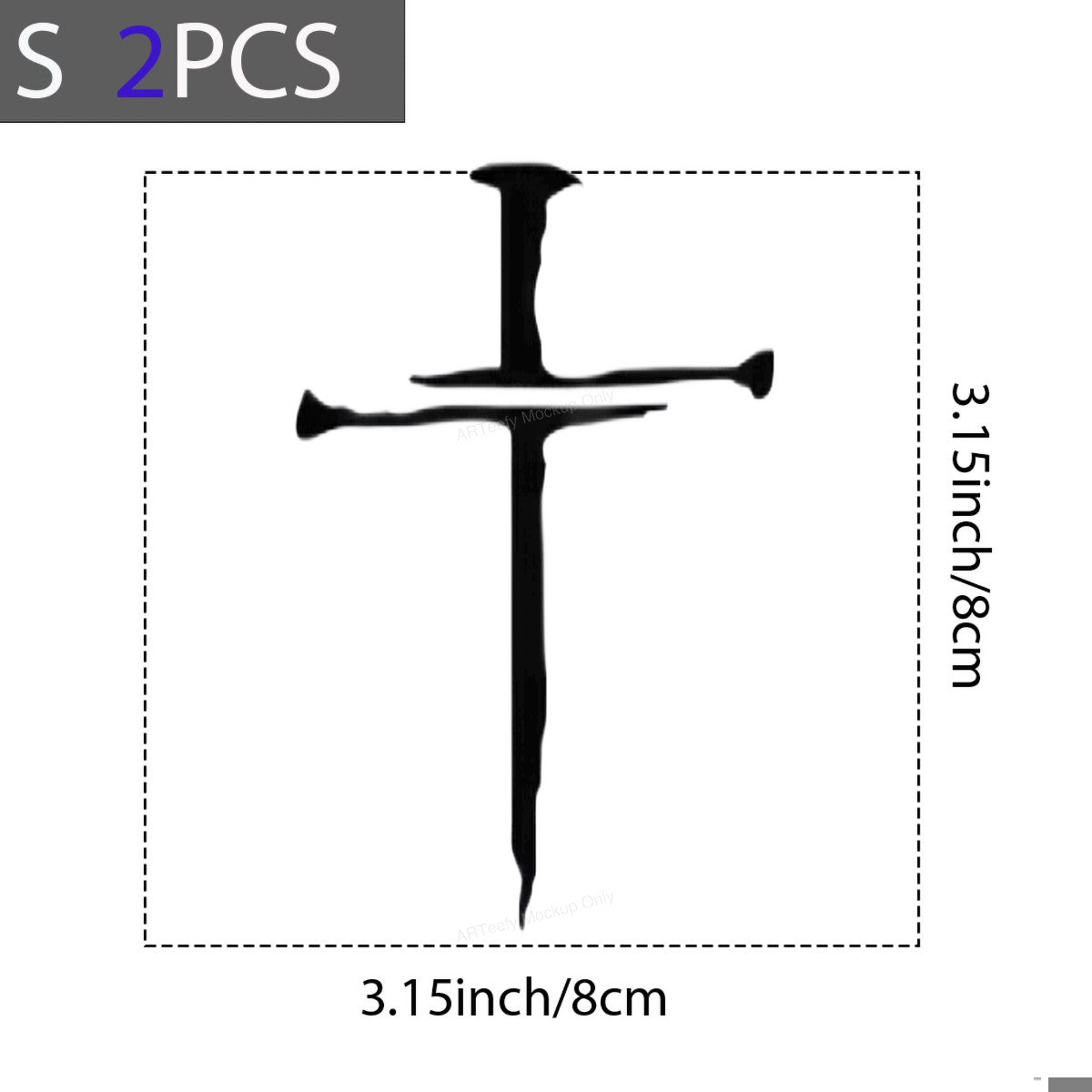DTF Heat Transfer Iron On Sticker DTF Transfers Ready to Press Religious Cross Design for Apparel Bags Jackets Local Warehouse - 8