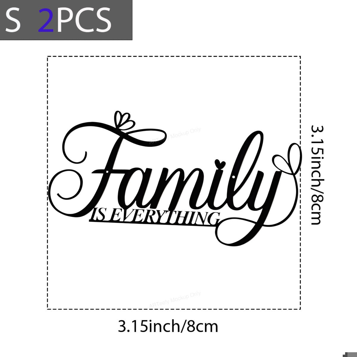 DTF Heat Transfer Iron On Sticker Iron On Transfers for T Shirts Family Is Everything Script Design for Apparel Home Decor Local Warehouse Clearance - 8