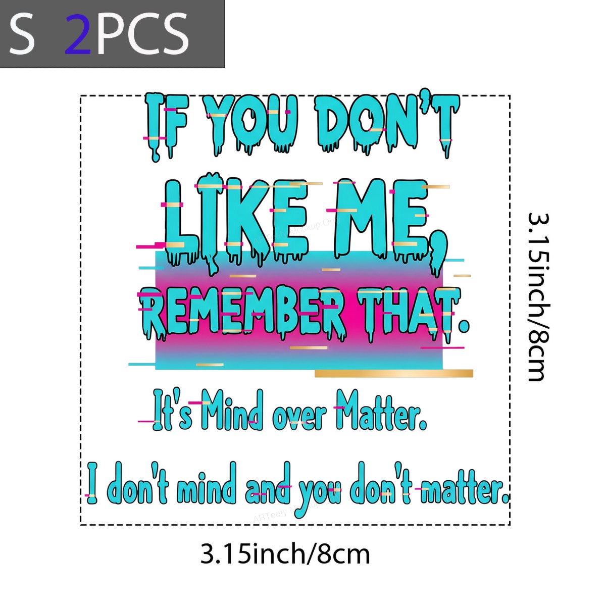 DTF Heat Transfer Iron On Sticker Iron On Transfers for T Shirts Motivational Quote Drip Lettering Design Casual Wear Vintage Merchandise Clearance - 8