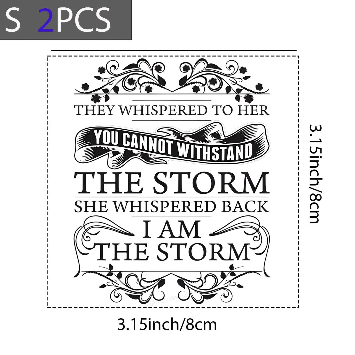 DTF Heat Transfer Iron On Sticker Iron On Heat Transfers Empowering Quote Floral Design for Apparel Bags Jackets Local Warehouse - 8