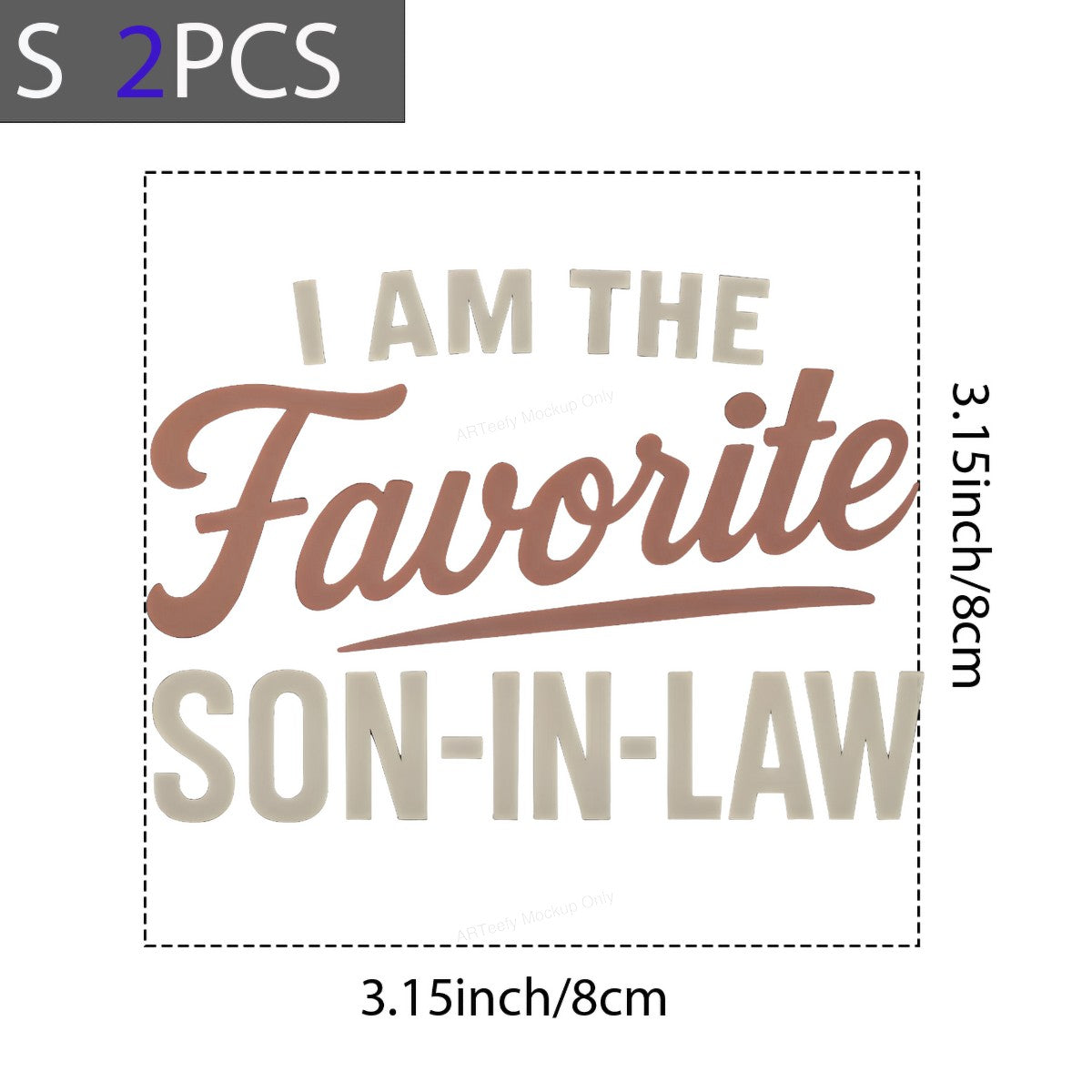 DTF Heat Transfer Iron On Sticker Iron On Heat Transfers Favorite Son In Law Design for T Shirts Father Day Gifts Clearance - 8