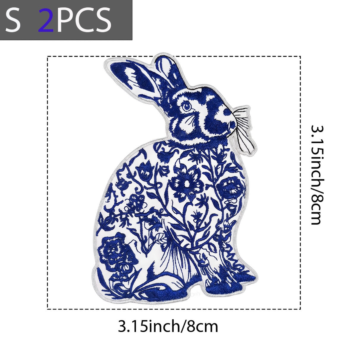 DTF Heat Transfer Iron On Sticker Iron On Heat Transfers Floral Rabbit Design for Home Decor Apparel Easter Crafts Local Warehouse - 8