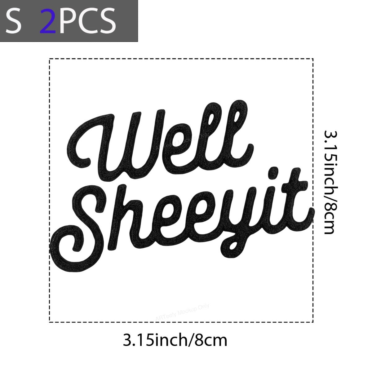 DTF Heat Transfer Iron On Sticker Iron On Heat Transfers Black Script Lettering Style for Apparel Bags Jackets Local Warehouse - 8