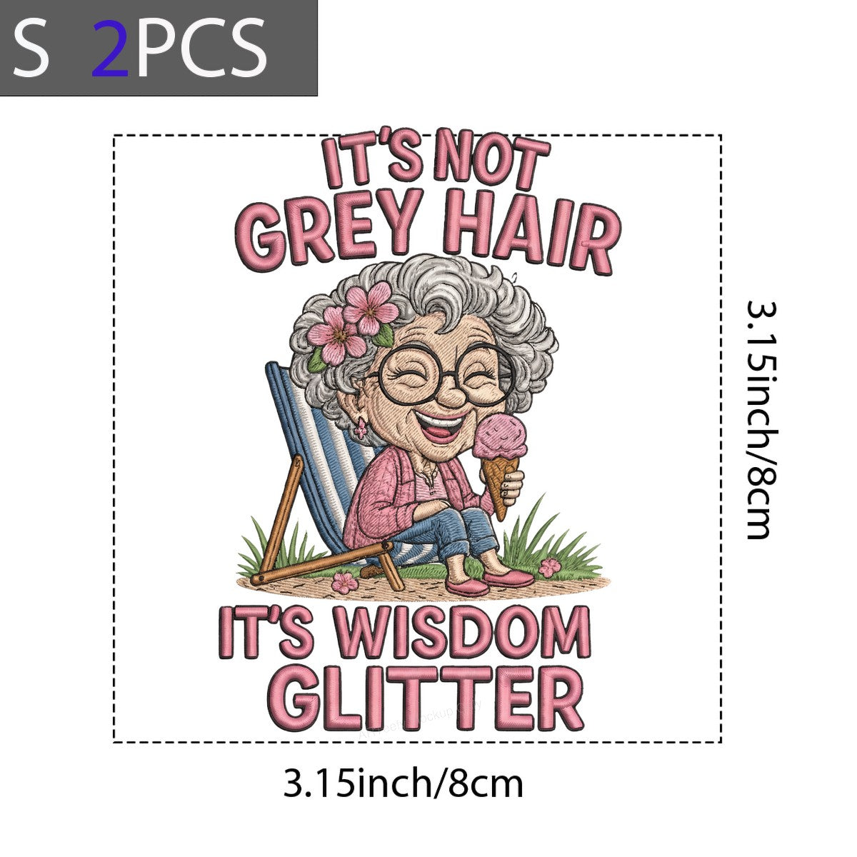 DTF Heat Transfer Iron On Sticker Iron On Transfers for T Shirts Vintage Wisdom Glitter Design for Apparel Local Warehouse - 8