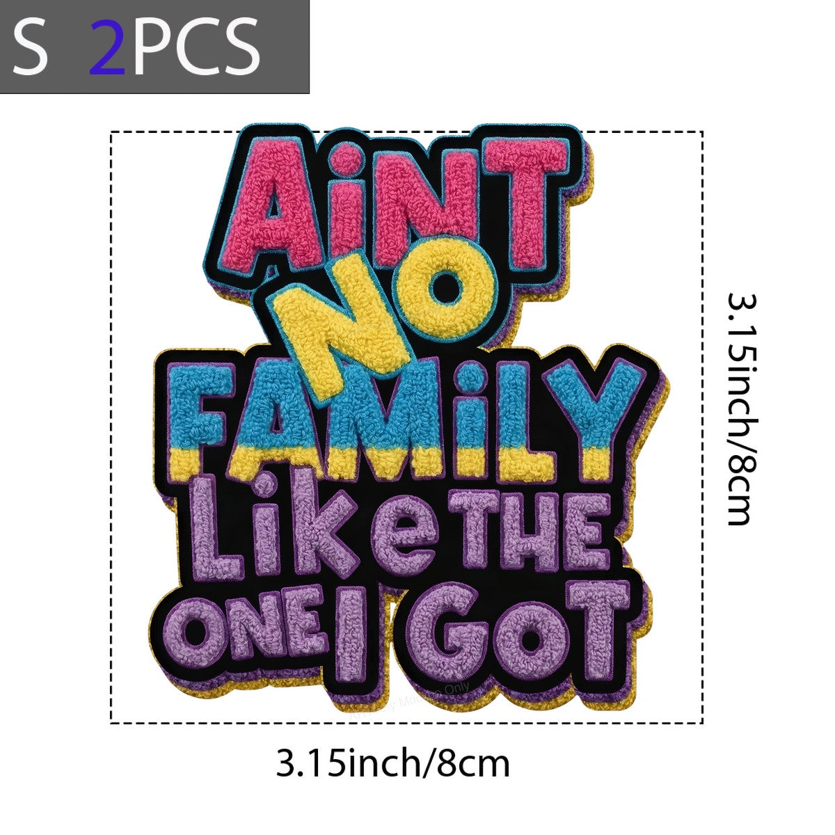 DTF Heat Transfer Iron On Sticker Iron On Heat Transfers Colorful Family Lettering for Apparel Bags Jackets Local Warehouse - 8